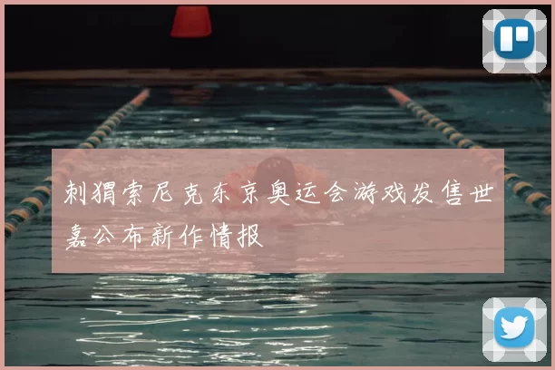 刺猬索尼克东京奥运会游戏发售世嘉公布新作情报